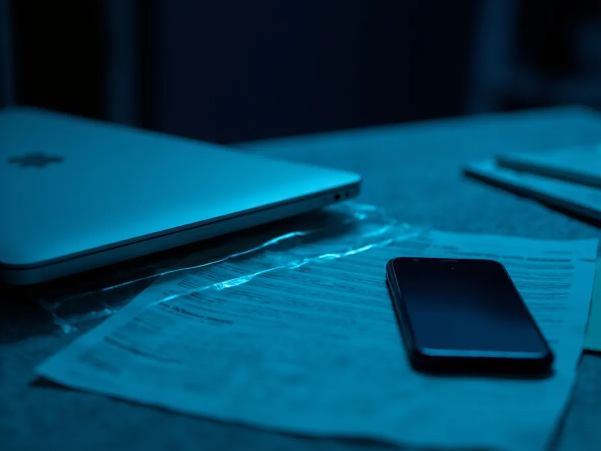 Laptop and records set aside as evidence