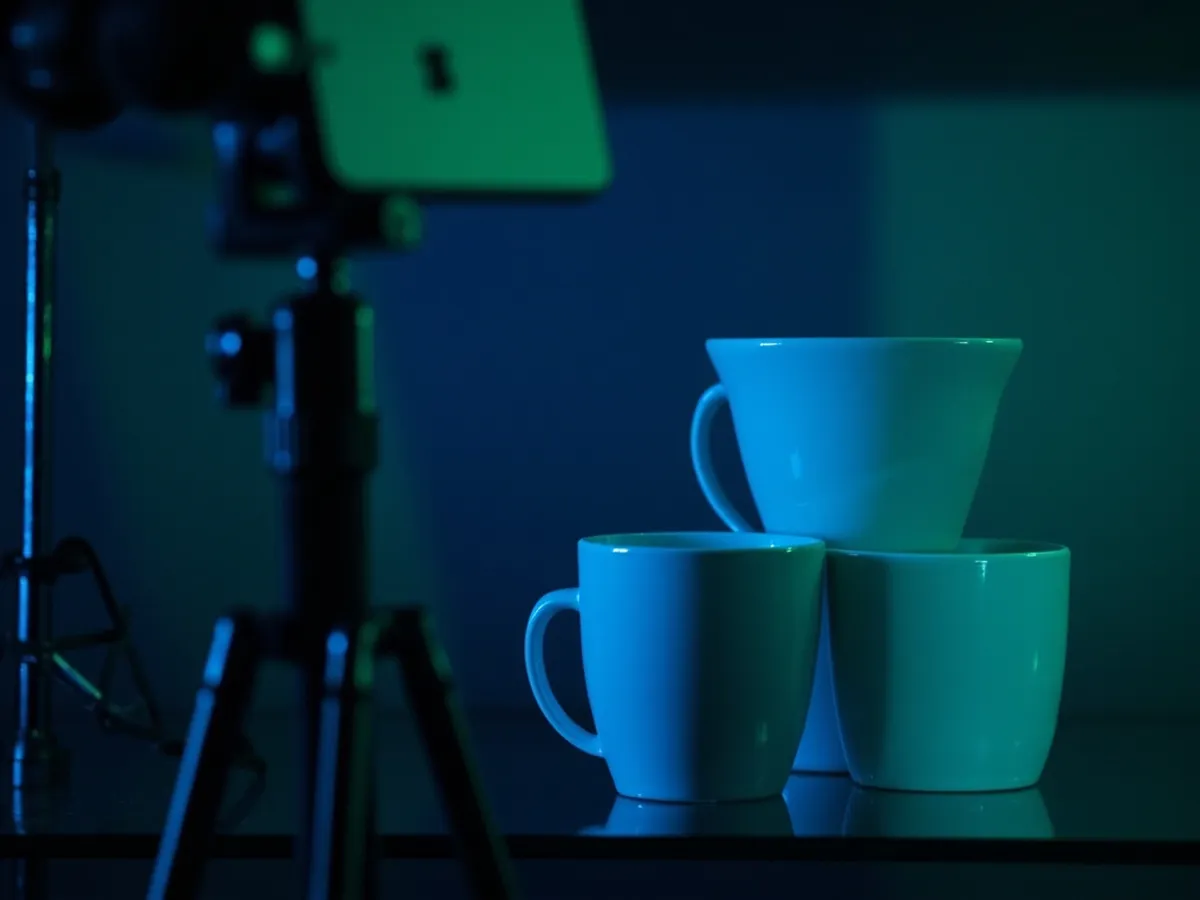 Set of matching mugs photographed for listing as a bundle