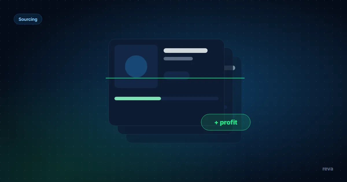 A reseller's buying rule written as five fields: maximum price, minimum profit, category, condition and price confidence