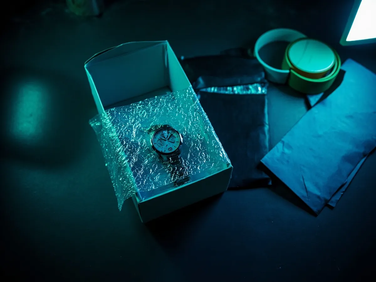 watch box packed securely for insured shipping