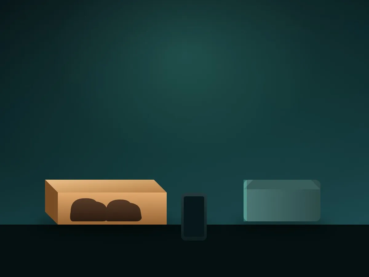 A bulky shoebox compared to a slim mailer