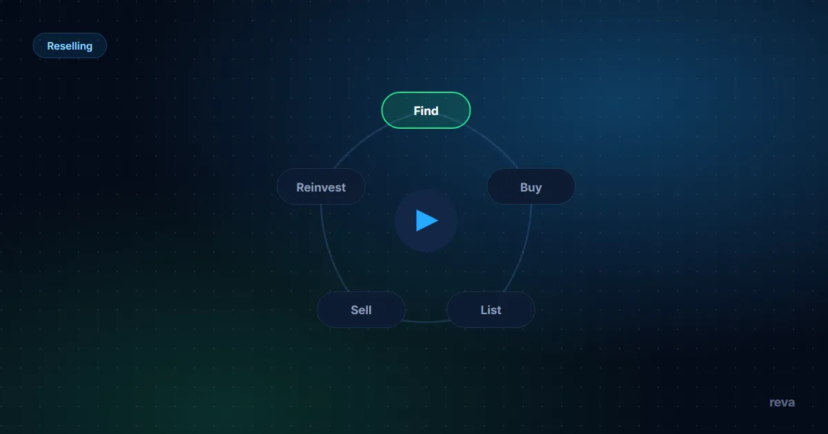 Two seller accounts side by side, private and business, with the fee, return and listing-limit rules that change between them
