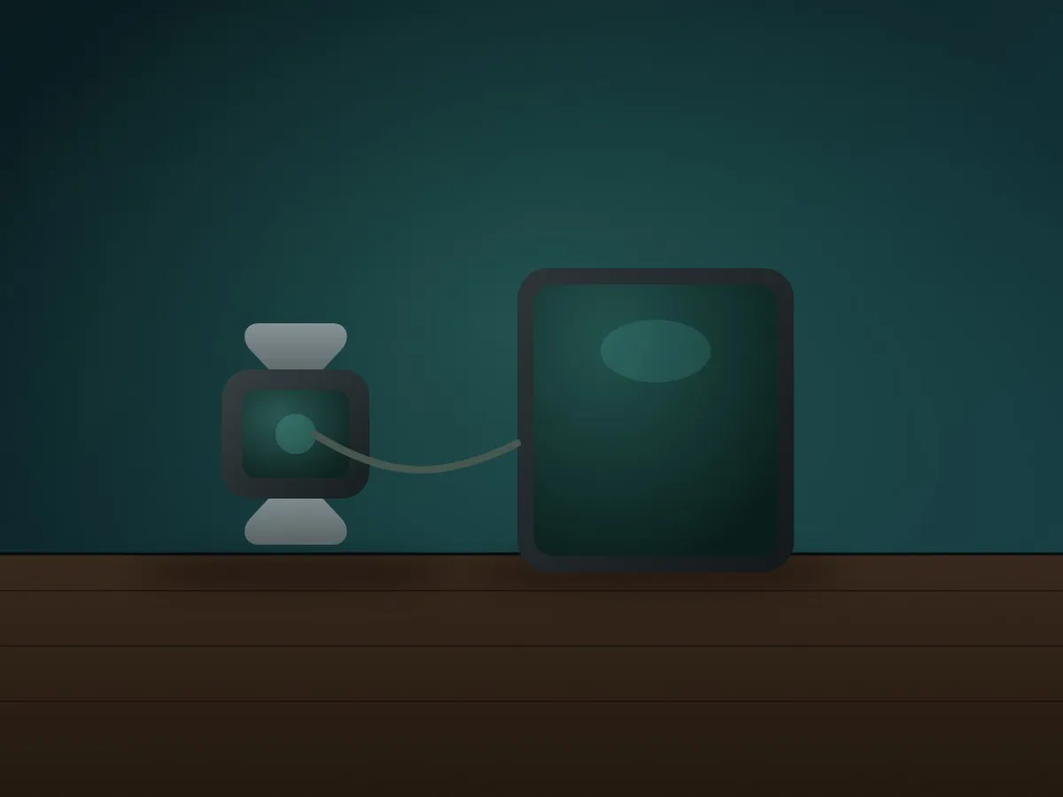 smartwatch next to a phone before unpairing